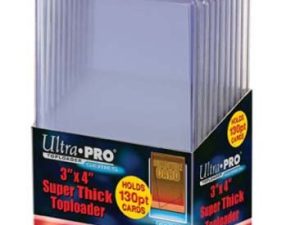 Ultra Pro 3" X 4" Super Thick 130pt Toploader - 10ct