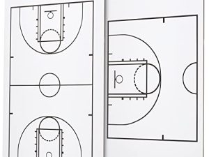 Murray Sporting Goods Basketball Coaches Clipboard | Dry Erase Double-Sided Basketball Clipboard for Coaching | Double-Sided Basketball Coach Marker Whiteboard