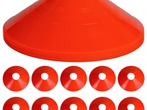 TIANOR Orange Playing Field Cones Sport Disc Cones Sets (Orange