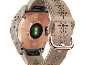 Abanen Lace Silicone Watch Bands for Garmin Fenix 7S / Fenix 6S / Fenix 5S / Instinct 2S