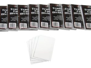 (10) Packs of BCW Brand Trading Card Divider Cards(100 Dividers Total)