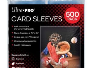 Ultra PRO Clear Card Sleeves for Standard Size Trading Cards measuring 2.5" x 3.5" (500 count pack)