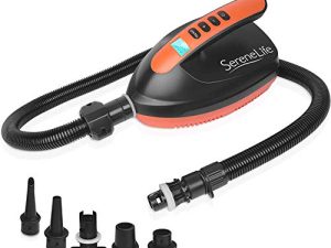Digital Electric Air Pump Compressor - 110W Rechargeable Quick Air Inflator w/ LCD