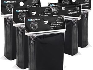 500 Counts Black Card Sleeves Toploaders for Trading Cards