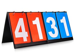 HRLORKC Scoreboard Score Keeper Score Flipper for Basketball Tennis Sports