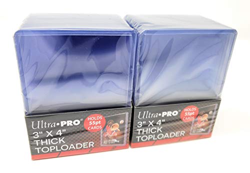 2 Ultra Pro 55pt Top Loader Packs 25ct (50 Total Toploaders) 81181-55 Pt for Thick Cards 2 Ultra Pro 55pt Top Loader Packs 25ct (50 Total Toploaders) 81181-55 Pt for Thick Cards