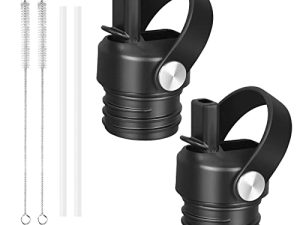 FLAKBOTLE Straw Lid for Hydro Flask Standard Mouth Water Bottle 18 21 24oz