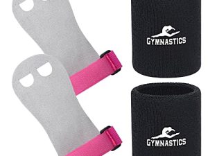 Ninja Sports Gymnastics Grips Wristbands for Girls Kids Youth