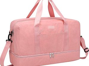 HOKEMP Gym Bag For Women Men Sport Duffel Bag with Shoes Compartment