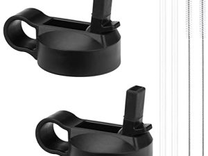 Top Souls Wide Mouth Straw Lids Compatible with Most Sports Water Bottles