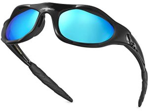 Youth Sports Polarized Sunglasses for Boys Kids Teens Age 8-16 Baseball Wrap Around UV400 Glasses