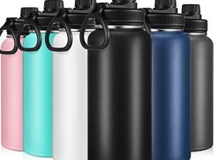 6 Pack 32 oz Sports Water Bottle