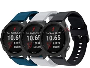 GOSETH Compatible with Garmin Forerunner 245/Vivomove Sport (Venu 2 Plus 43mm)20mm Band