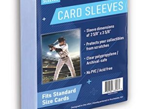 Card Sleeves | Penny Sleeves. Baseball Card Sleeves. Soft Trading Card Sleeve. Penny Sleeves for Trading Cards. Plastic Card Sleeves. Ultra Clear Card Sleeves. Pro Sports Card Sleeves. (100 Pack)