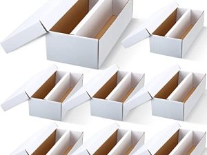 Yahenda (8) 2 Row Cardboard Storage Boxes Holds 1