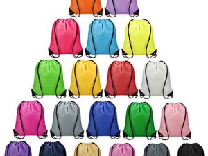 Vorspack Drawstring Backpack 20 Pieces for Party Gym Sport Trip