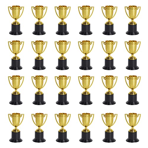ZZYFGH 24 Pack Mini Gold Award Trophy Cup for Kids and Adults ZZYFGH 24 Pack Mini Gold Award Trophy Cup for Kids and Adults