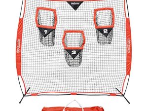 GoSports 8' x 8' Football Throwing Net - Improve QB Throwing Accuracy