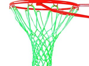 Demlor Basketball Rim Net Outdoor Sports Glow in The Dark Nylon Basketball Hoop Net All Weather Thick Standard Basketball Net