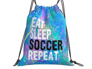 FORATIO Drawstring Backpack Gym String Bag Sports Drawstring Sackpack For Women Men