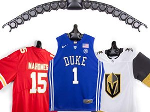 ChalkTalkSPORTS JerseyGenius | The Ultimate Display for All Jerseys | Shapes to Fit Any Sports Jersey | Versatile Hanger and Wall Display