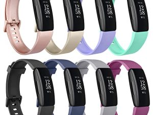 [8 Pack] Silicone Bands Compatible with Fitbit Inspire 2 & Fitbit Inspire HR & Fitbit Inspire & Fitbit Ace 2