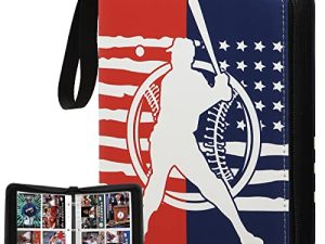 MIXPOET Baseball Card Binder with Zipper