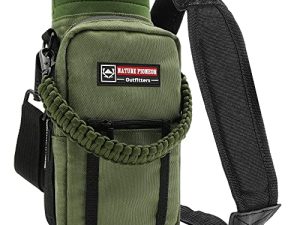 NATURE PIONEOR Neoprene Insulated Water Bottle Holder with Shoulder Strap for 40OZ Sports Water Bottles
