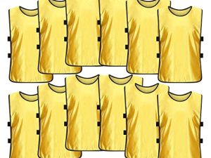 MTTYYD Scrimmage Practice Vests Kids Youth Adult Sports Pinnies Soccer Practice Jerseys Team Pennies(12 Pack)