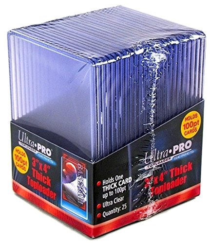 2 Ultra Pro 100pt Top Loaders - 25 100 Pt Toploaders Per Pack (50 Total) - Thick Baseball 2 Ultra Pro 100pt Top Loaders - 25 100 Pt Toploaders Per Pack (50 Total) - Thick Baseball