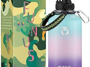 FUNUS Half Gallon Insulated Water Bottle