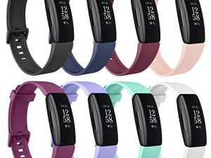 [8 Pack] Silicone Bands Compatible with Fitbit Inspire 2 & Fitbit Inspire HR & Fitbit Inspire & Fitbit Ace 2