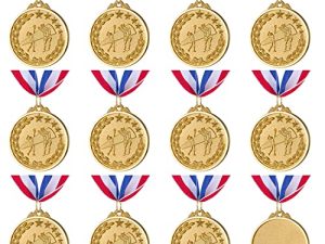 Abaokai 12 Pieces Gold Award Medals for Kid’s Sports Volleyball Games