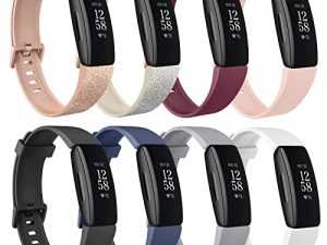 [8 Pack] Silicone Bands Compatible with Fitbit Inspire 2 & Fitbit Inspire HR & Fitbit Inspire & Fitbit Ace 2