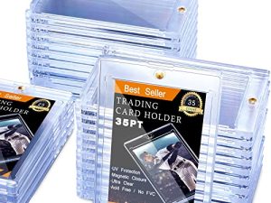 35 Pieces 35PT Magnetic Card Holders Trading Card Protectors Baseball Card Protectors Magnetic Card Sleeves for Game Sports Cards Baseball Cards Display