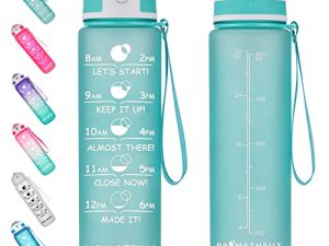Prometheuz Water Bottles with Times to Drink