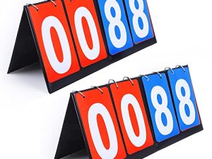 2 Packs Portable Sports Scoreboard for Basketball Volleyball Tennis Outdoor Sports Match Score Keepers