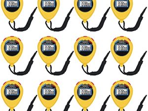 12 Pack Multi-Function Electronic Digital Sport Stopwatch Timer