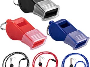 SUYAMI Sports Whistles with Lanyard