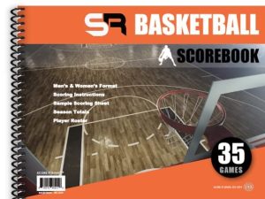 Score It Right Basketball Scorebook – 16-Player Men’s and Women’s Basketball Score Keeping Book – Basketball Game Score Book for Individual and Team Stats – 9.25 x 12-inch Hardcover Book