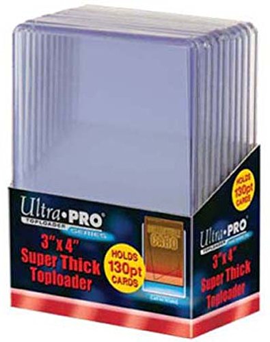 2 Ultra Pro 130pt Top Loaders 20 Total (2 10ct Packs) Fits cards up to 130 Point Thick 2 Ultra Pro 130pt Top Loaders 20 Total (2 10ct Packs) Fits cards up to 130 Point Thick
