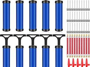 10 Pcs Ball Pump Air Pump for Inflatable Football Pump with Needle Nozzle and Extension Hose Pump for Ball Portable Hand Pump Inflator Kit for Sport Balls Basketball Soccer Volleyball Balloon