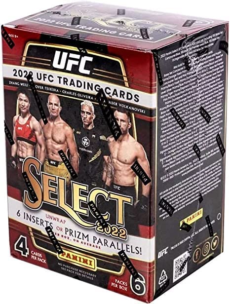 2022 Panini Select UFC New Factory Sealed Blaster Box - 6 Packs - 24 Trading Cards 2022 Panini Select UFC New Factory Sealed Blaster Box - 6 Packs - 24 Trading Cards